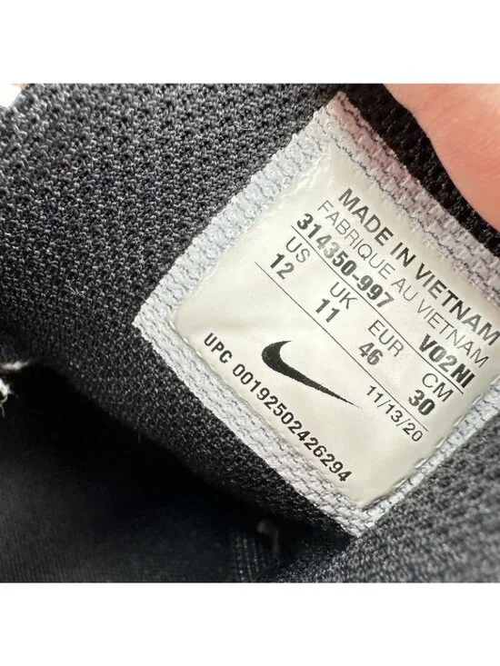 Nike Air Max 95 Men Size 12 314350-997 Grey Black Red Training Shoes - Picture 3 of 10